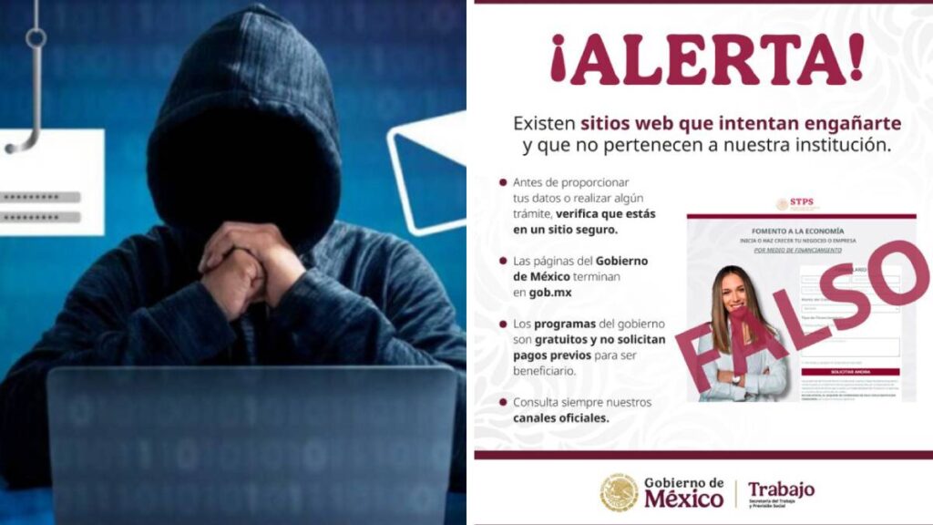 fraude en presunto sitio del gobierno