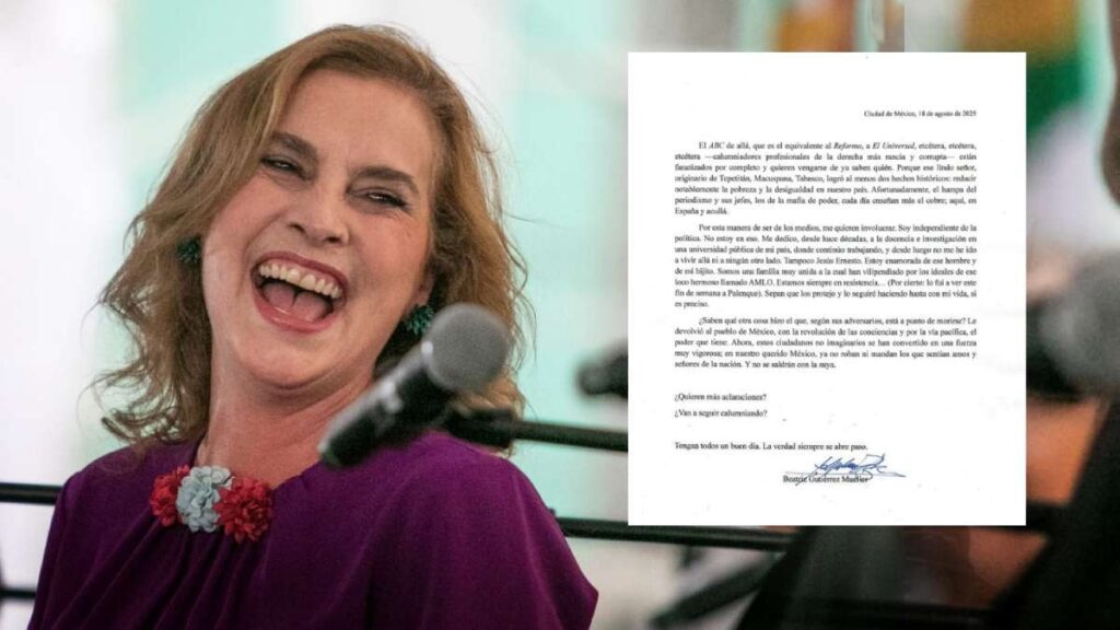 Beatriz Gutiérrez niega que se mudará a España. Cuartoscuro