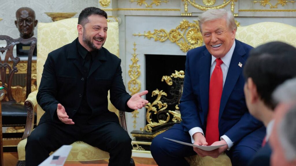 Zelenski Viste Traje Con Trump