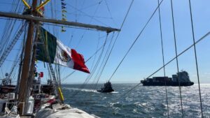 Buque Escuela “Cuauhtémoc” regresa a Nueva York tras exitosas pruebas en el mar