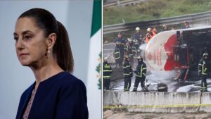 Sheinbaum se solidariza con familiares de fallecidos en explosión de pipa