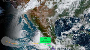 Tormenta tropical Narda: sigue su trayectoria en vivo desde tu celular y ve cómo afectará el clima