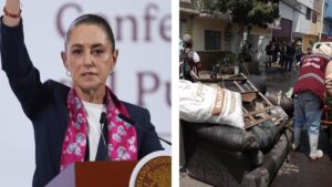 Sheinbaum visita zona afectada por inundaciones en Neza: “Nadie se quedará desamparado”