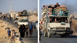 Israel pide evacuar Ciudad de Gaza hacia “zona humanitaria”; ejército destruye otro gran edificio