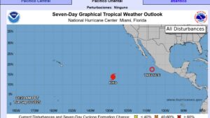 Huracán Kiko alcanza categoría 1 en el Pacífico