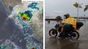 Lorena se debilita a ciclón post-tropical frente a BCS, pero seguirá provocando tormentas