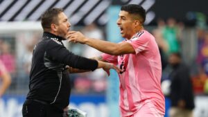 ¿Luis Suárez le escupió a un rival en la final de la Leagues Cup? Video del polémico momento