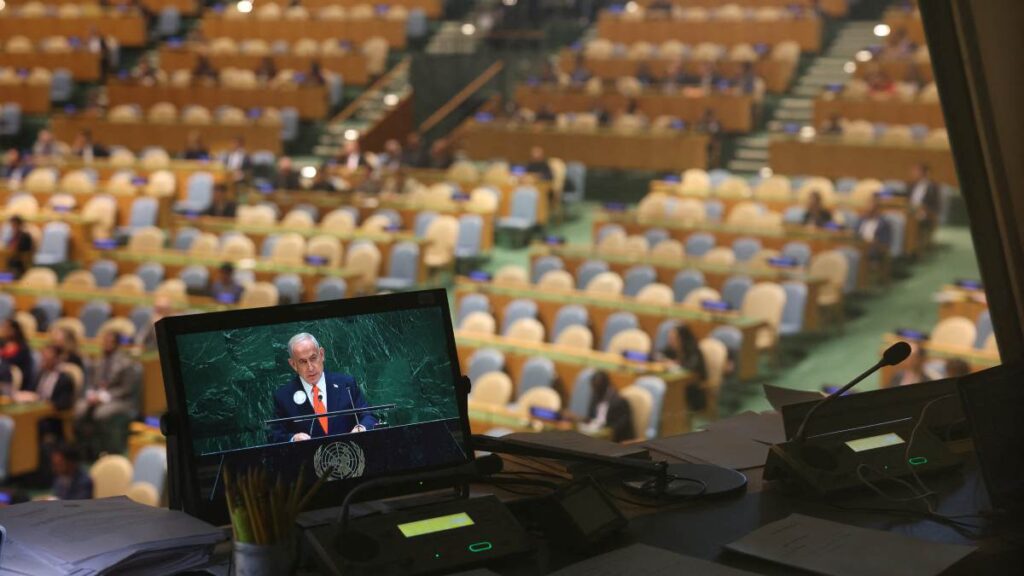 Delegados abandonan Asamblea General de la ONU durante discurso de Netanyahu