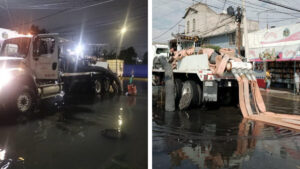 Neza queda bajo el agua tras fuertes lluvias; en 3 horas cayó lo de un mes