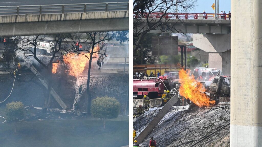 explosión en Puente de la Concordia, en Iztapalapa
