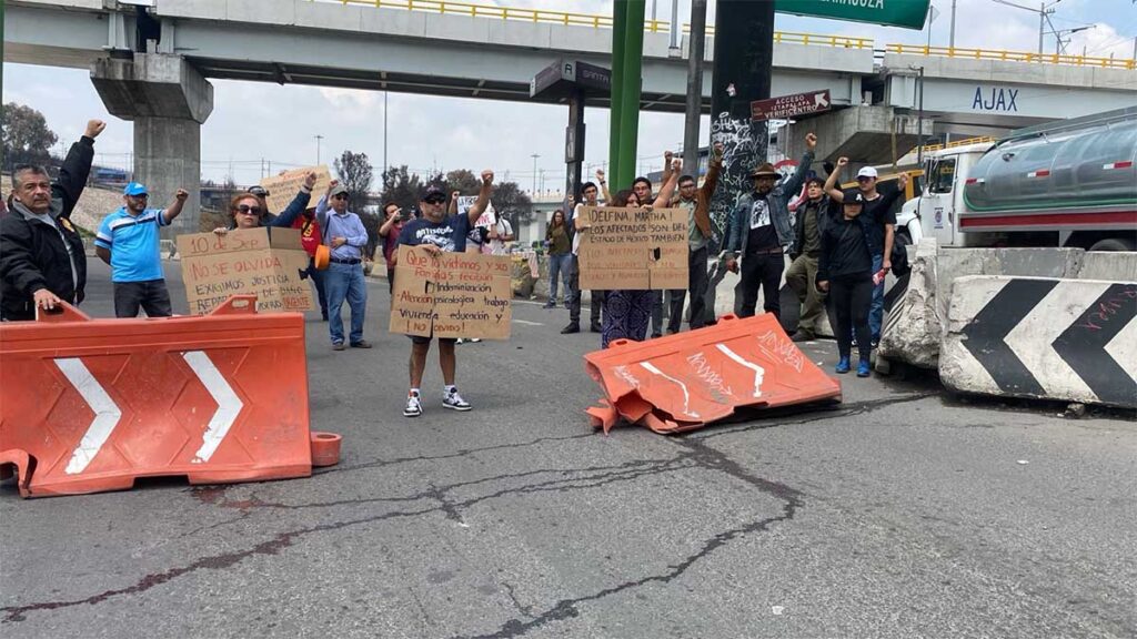 Manifestación en el Puente de la Concordia.