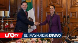 Marco Rubio sale de Palacio Nacional tras reunión con Sheinbaum; sigue aquí el minuto a minuto