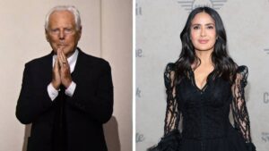 Salma Hayek recuerda a Giorgio Armani con emotivo mensaje y revive fotos con Luis Miguel en los Oscar