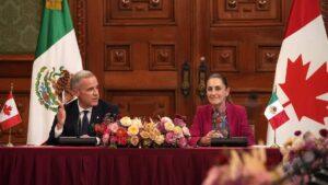 Conferencia en vivo: Sheinbaum y Mark Carney desde Palacio Nacional