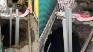 Imágenes: así se ve el socavón de 8 metros que sorprendió en Periférico Oriente