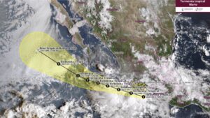 Tormenta tropical Mario se forma frente a las costas de Guerrero y Michoacán