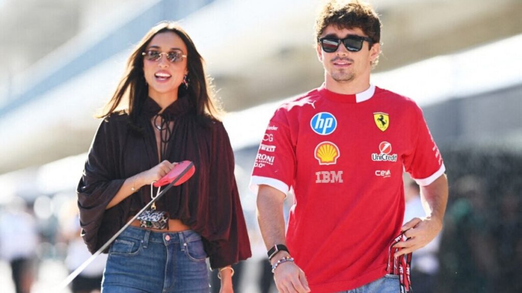 Charles Leclerc y Alexandra Saint Mleux