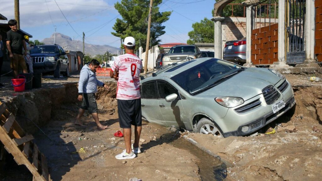 Afectados por lluvias en México