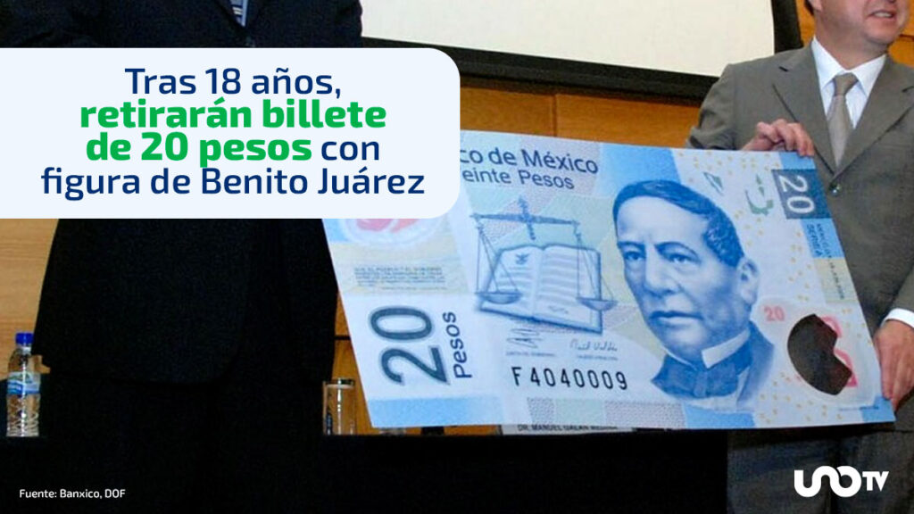 retiran billete de 20 pesos