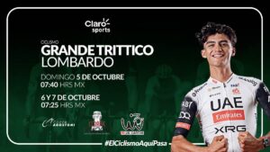 Sigue a Isaac del Toro en el Grande Trittico Lombardo, por Claro Sports