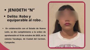 Cae “gotera” que drogó a adulto mayor para robarle 100 mil pesos en Nuevo León