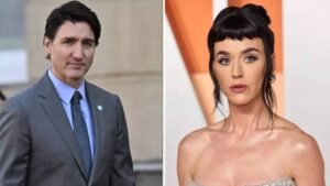 Captan a Katy Perry y Justin Trudeau “muy cariñosos” en un yate