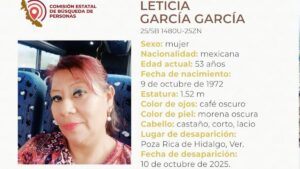 Seis días de búsqueda: localizan un cuerpo en Poza Rica tras la desaparición de Leticia García