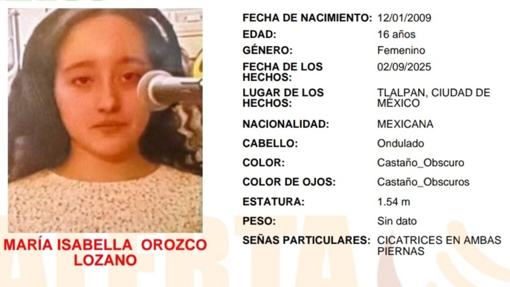 María Isabella sigue sin aparecer; subió a un camión sin placas en Tlalpan y se desconoce su paradero