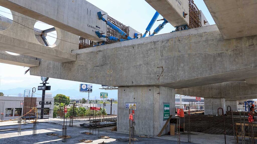 Construcción de las nuevas líneas del Metro en Monterrey