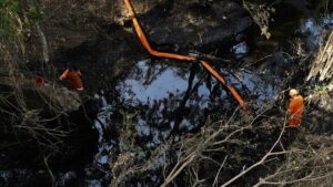 Pemex reporta avances en la recuperación de hidrocarburo en el río Pantepec, Veracruz