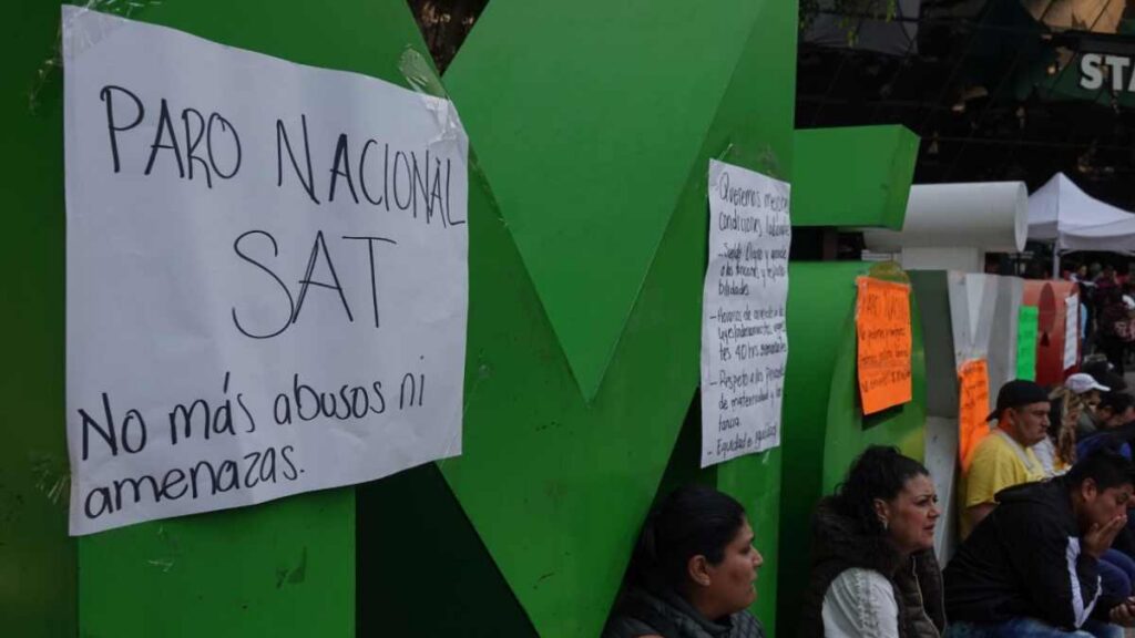 Paro en el SAT. Fuente: Cuartoscuro