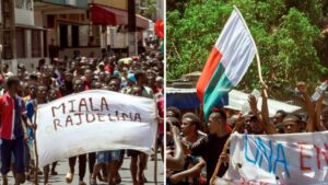 Miles de manifestantes en Madagascar piden la renuncia del presidente Rajoelina