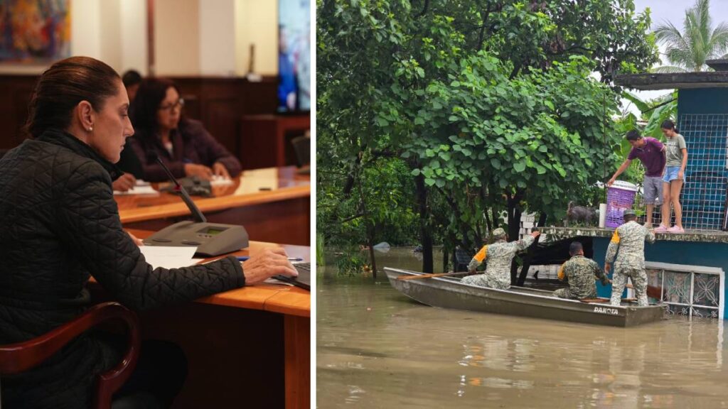 Gobierno Federal refuerza apoyo tras lluvias: más de 7 mil elementos desplegados en Veracruz, Puebla, Hidalgo, Querétaro y San Luis Potosí.