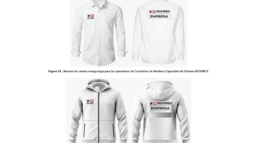 Uniformes autorizados para choferes del transporte público Edomex.