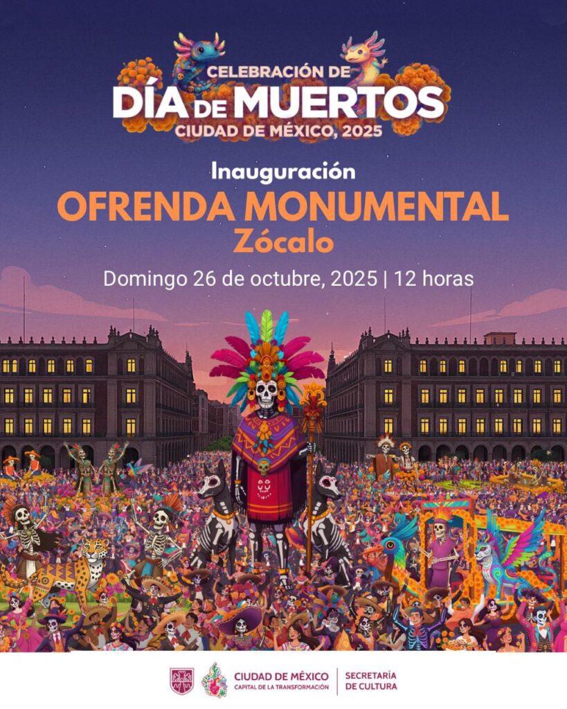 cuantos dias estara la ofrenda de dia de muertos de la cdmx