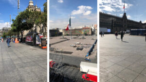 Así amaneció el Centro Histórico tras marcha del 2 de octubre